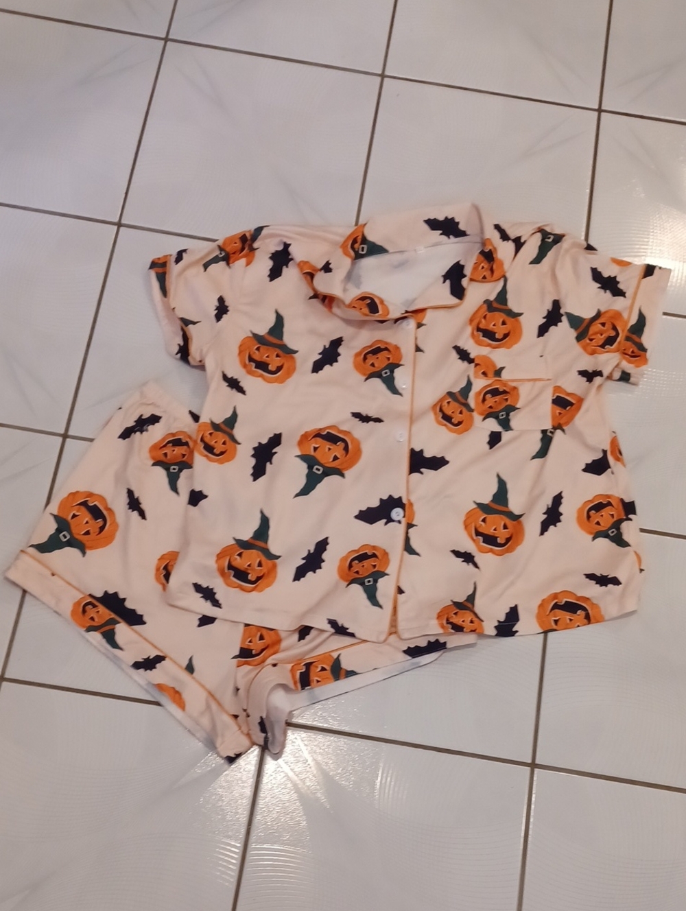 4/$40 Halloween Print Pajama Set - Size XXL